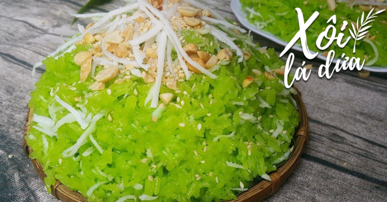 Cách nấu xôi lá dứa bằng nồi cơm điện. Làm xôi lá dứa thơm ngon. Xôi lá dứa dẻo ngọt. Nồi cơm điện nấu xôi. Bí quyết nấu xôi bằng nồi cơm điện.