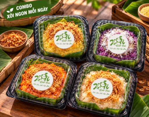 combo xôi ăn sáng Xôi Đất Bắc