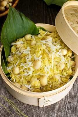 XÔI CỐM SEN – CÁCH NẤU XÔI CỐM XANH DẺO THƠM