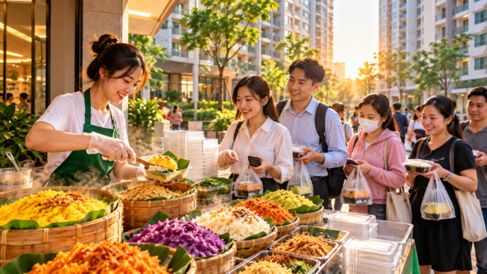 9 Kinh Nghiệm Bán Xôi Ở Chung Cư Tìm Khách Buổi Sáng